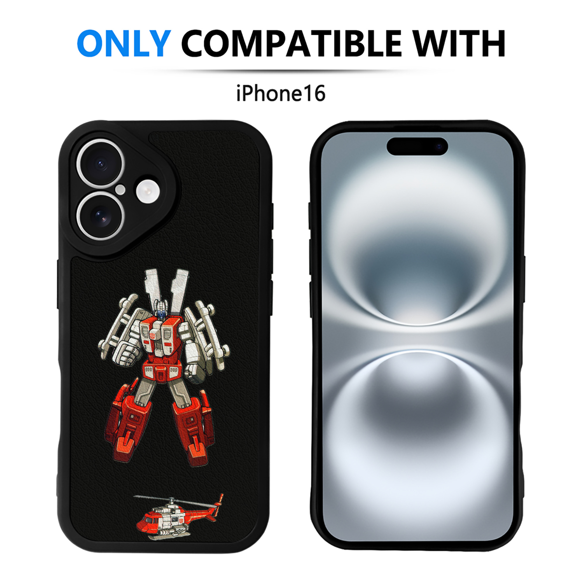 （画像用）  【iPhone 16シリーズ対応】シリコンスマホケース（レザー調） 材質：シリコン